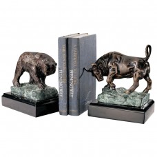 Design Toscano The Bull and Bear of Wall Street Book Ends TXG2865